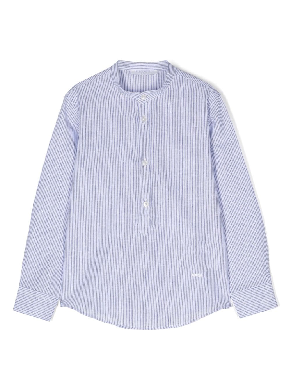 Camicia con colletto alla coreana - Rubino Kids