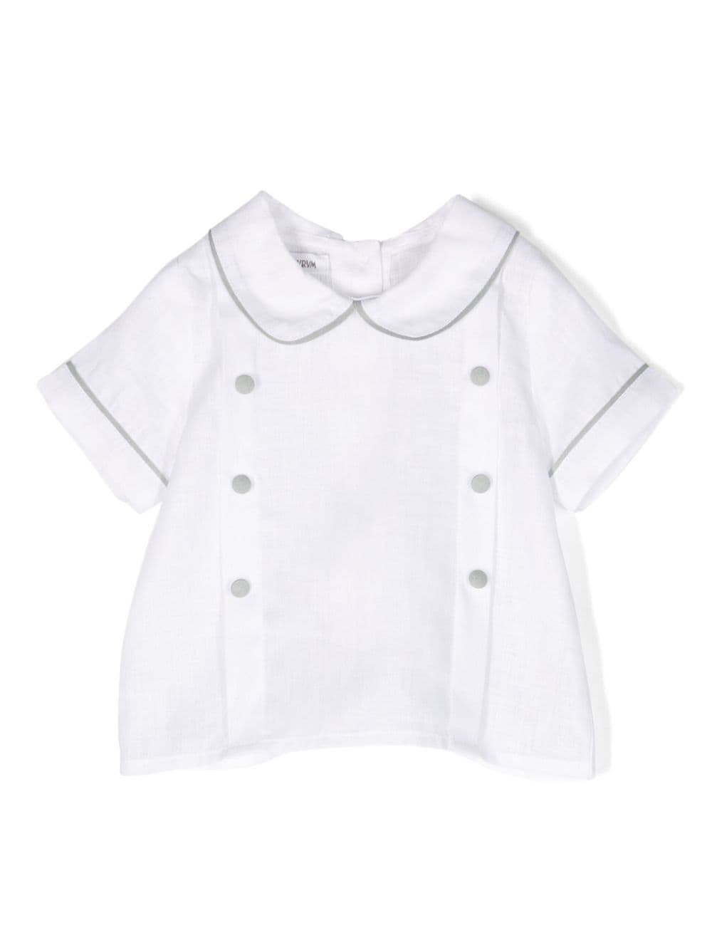 Camicia con colletto Peter Pan - Rubino Kids