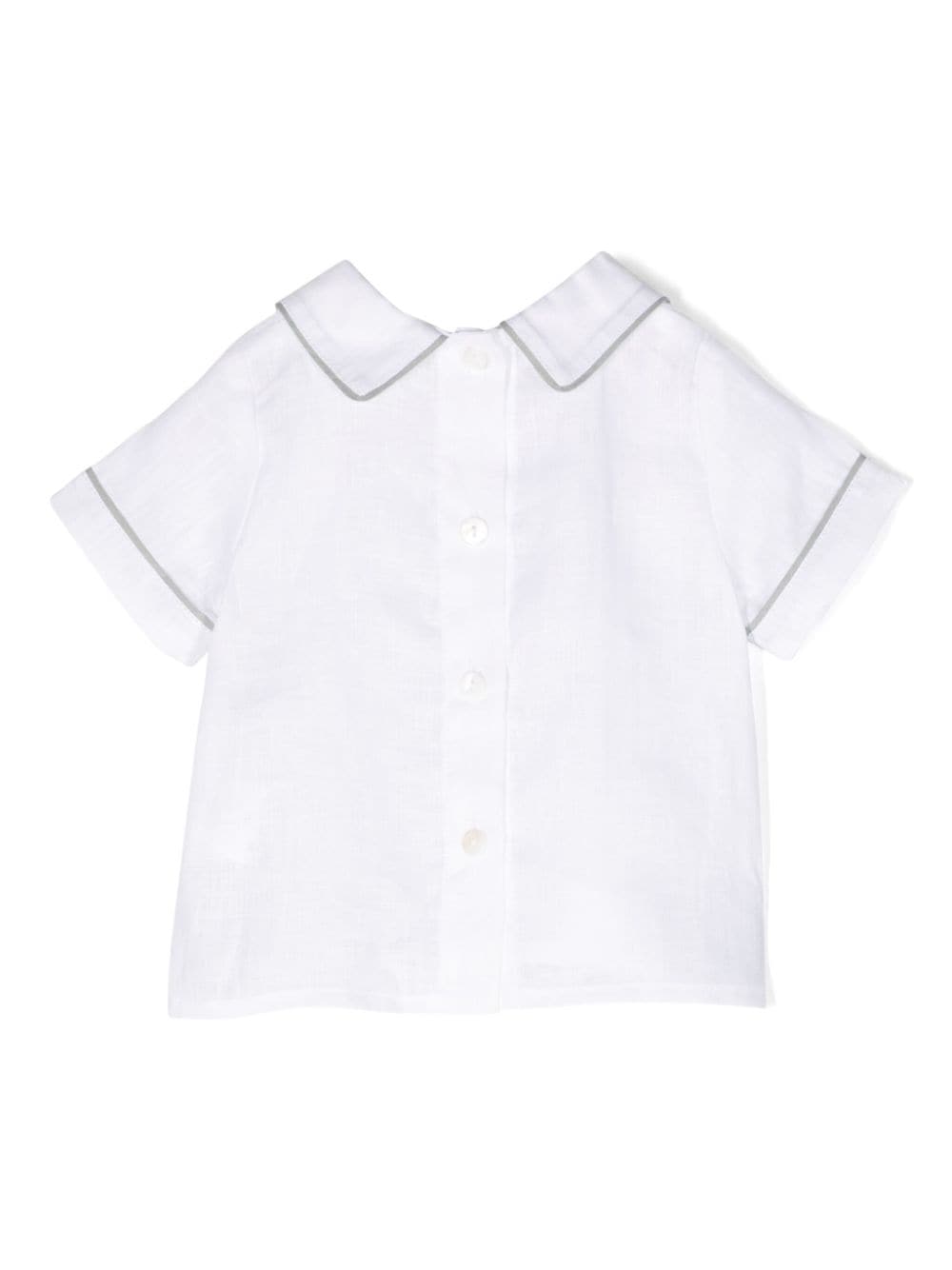 Camicia con colletto Peter Pan - Rubino Kids