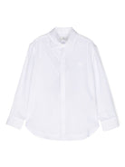 Camicia con ricamo Pegaso per bambina ETRO KIDS bianco con logo sul petto - Rubino Kids