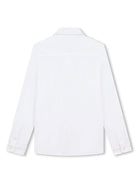 Camicia con ricamo per bambino BOSS Kidswear bianco con colletto classico - Rubino Kids