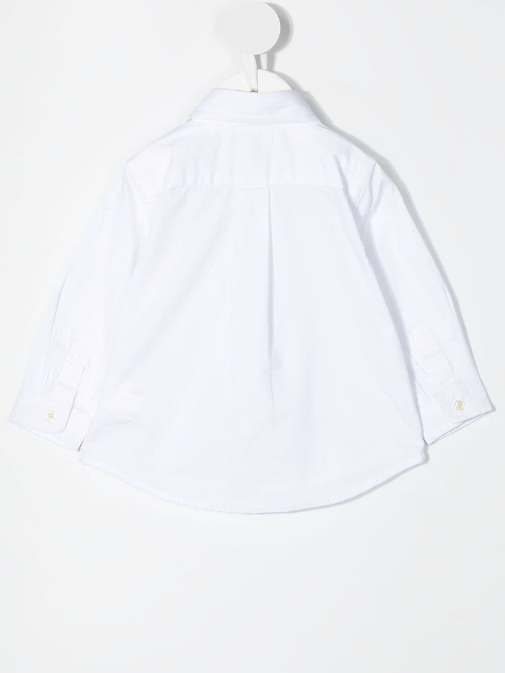 Camicia con ricamo per neonato Ralph Lauren Kids bianca con colletto classico - Rubino Kids