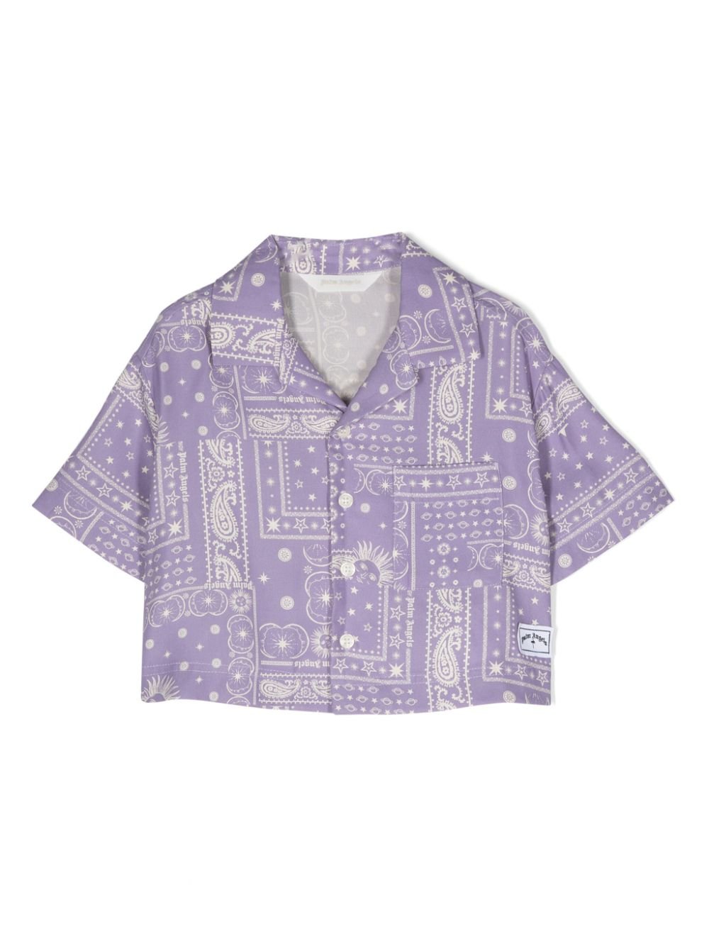 Camicia con stampa Astro Paisley - Rubino Kids