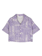 Camicia con stampa Astro Paisley - Rubino Kids