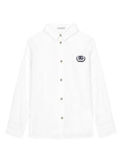 Camicia con stampa per bambino Dolce & Gabbana Kids bianco con colletto classico - Rubino Kids