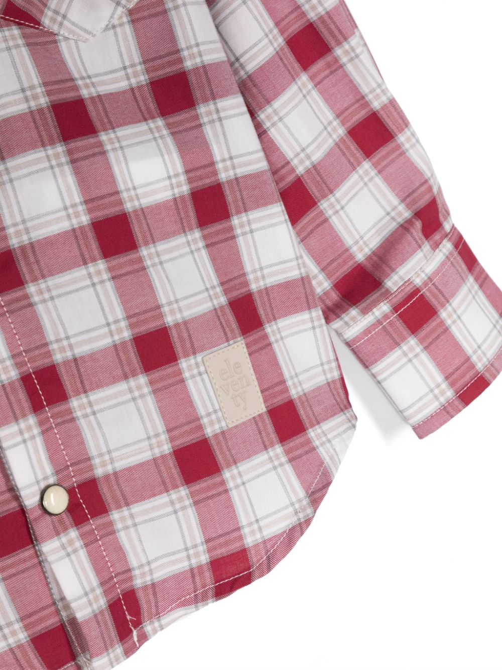 Camicia di cotone a quadri - Rubino Kids