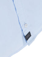 Camicia in cotone con patch logo - Rubino Kids
