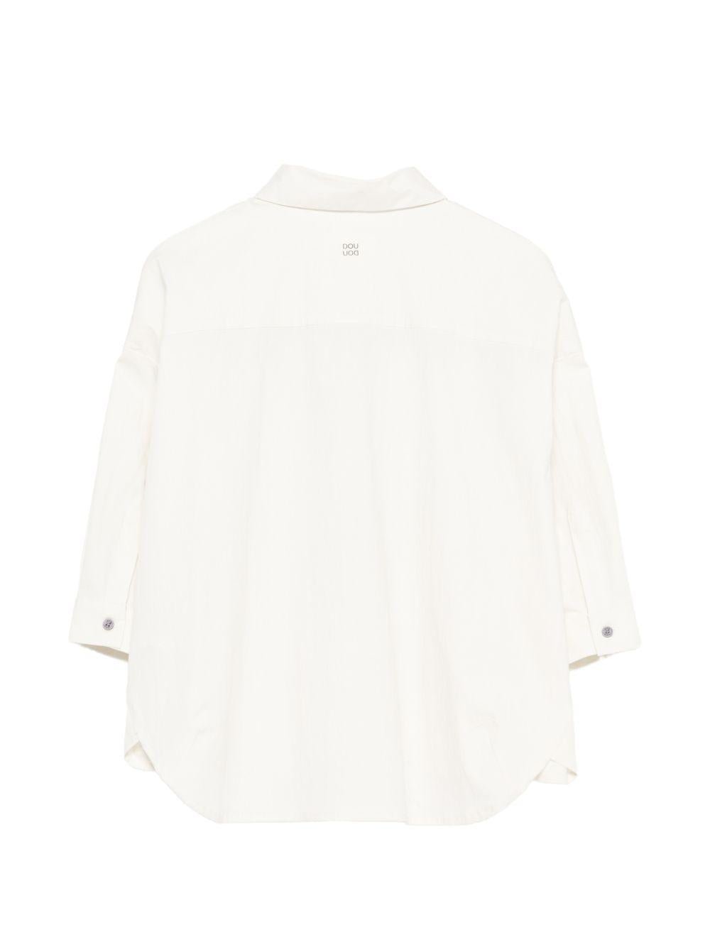 Camicia per bambina Douuod Kids bianca con colletto - Rubino Kids