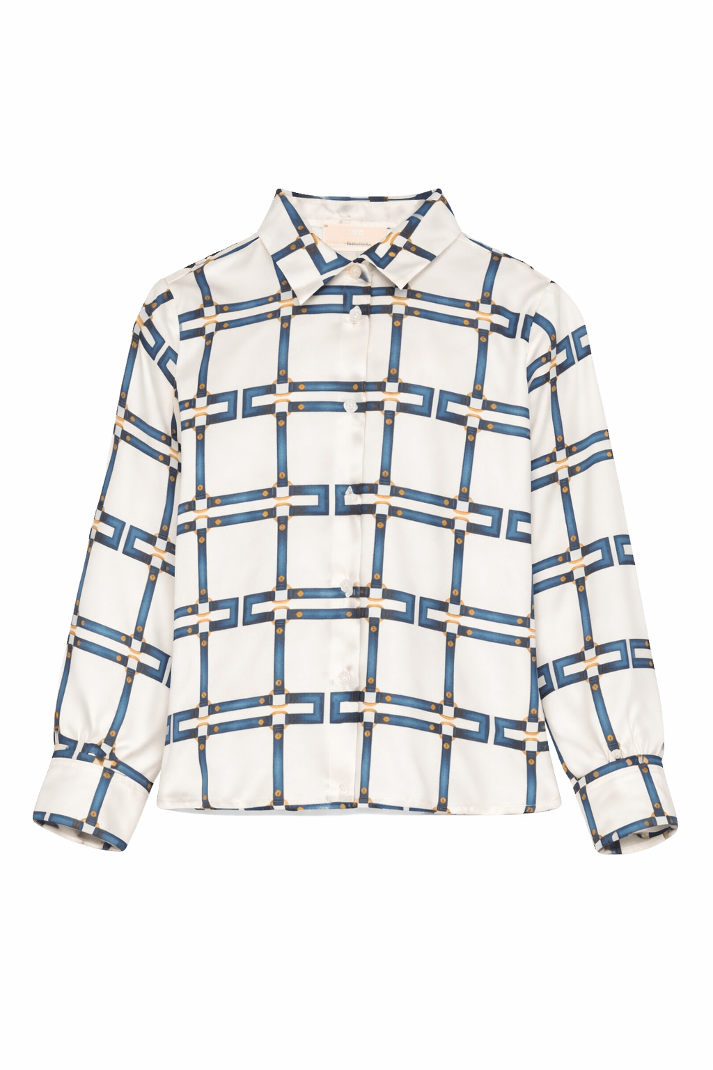 Camicia per bambina Elisabetta Franchi La Mia Bambina bianca a fantasia - Rubino Kids