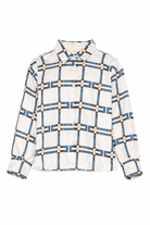 Camicia per bambina Elisabetta Franchi La Mia Bambina bianca a fantasia - Rubino Kids