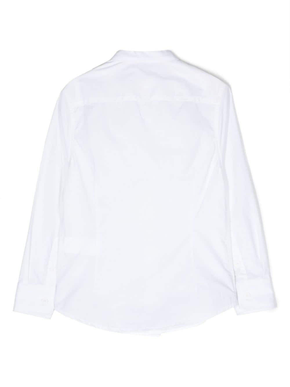 Camicia per bambina Stella McCartney Kids bianca con righe frontali - Rubino Kids