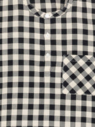 Camicia per bambino Bonpoint bianca e nera con design a quadri - Rubino Kids
