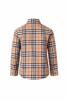 Camicia per bambino Burberry Kids beige con colletto a punta - Rubino Kids