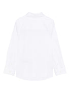 Camicia per bambino Burberry Kids bianca con logo - Rubino Kids