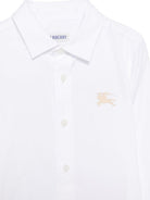Camicia per bambino Burberry Kids bianca con logo - Rubino Kids