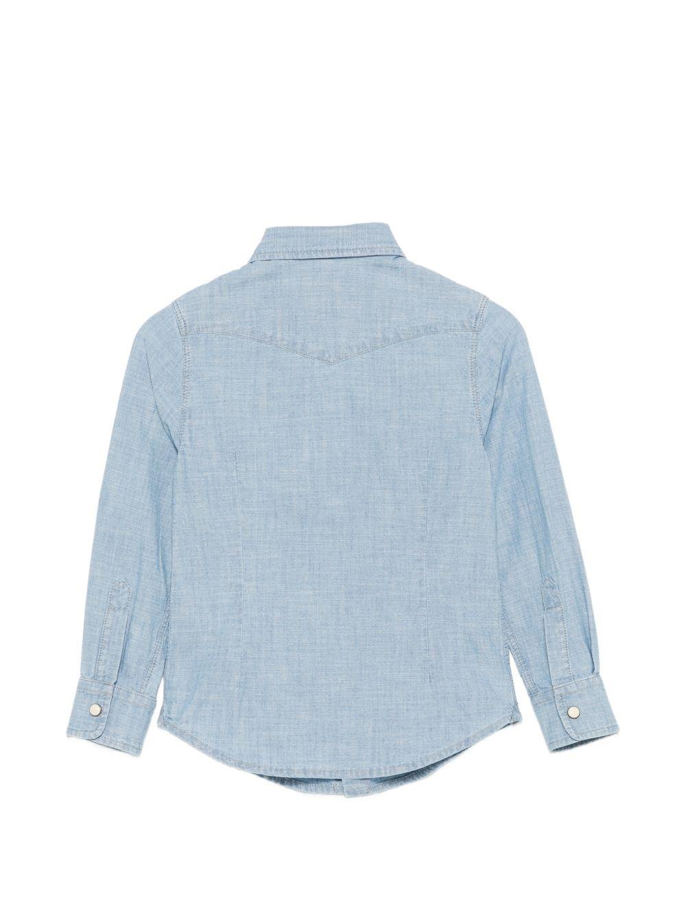 Camicia per bambino Eleventy Kids azzurra con bottoni - Rubino Kids