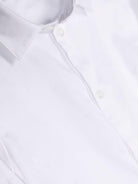Camicia per bambino Emporio Armani Kids bianca con logo jacquard - Rubino Kids