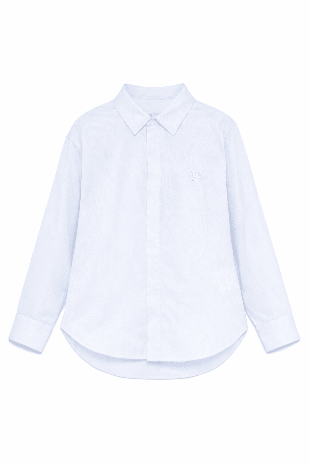 Camicia per bambino Etro Kids azzurra con effetto jacquard - Rubino Kids