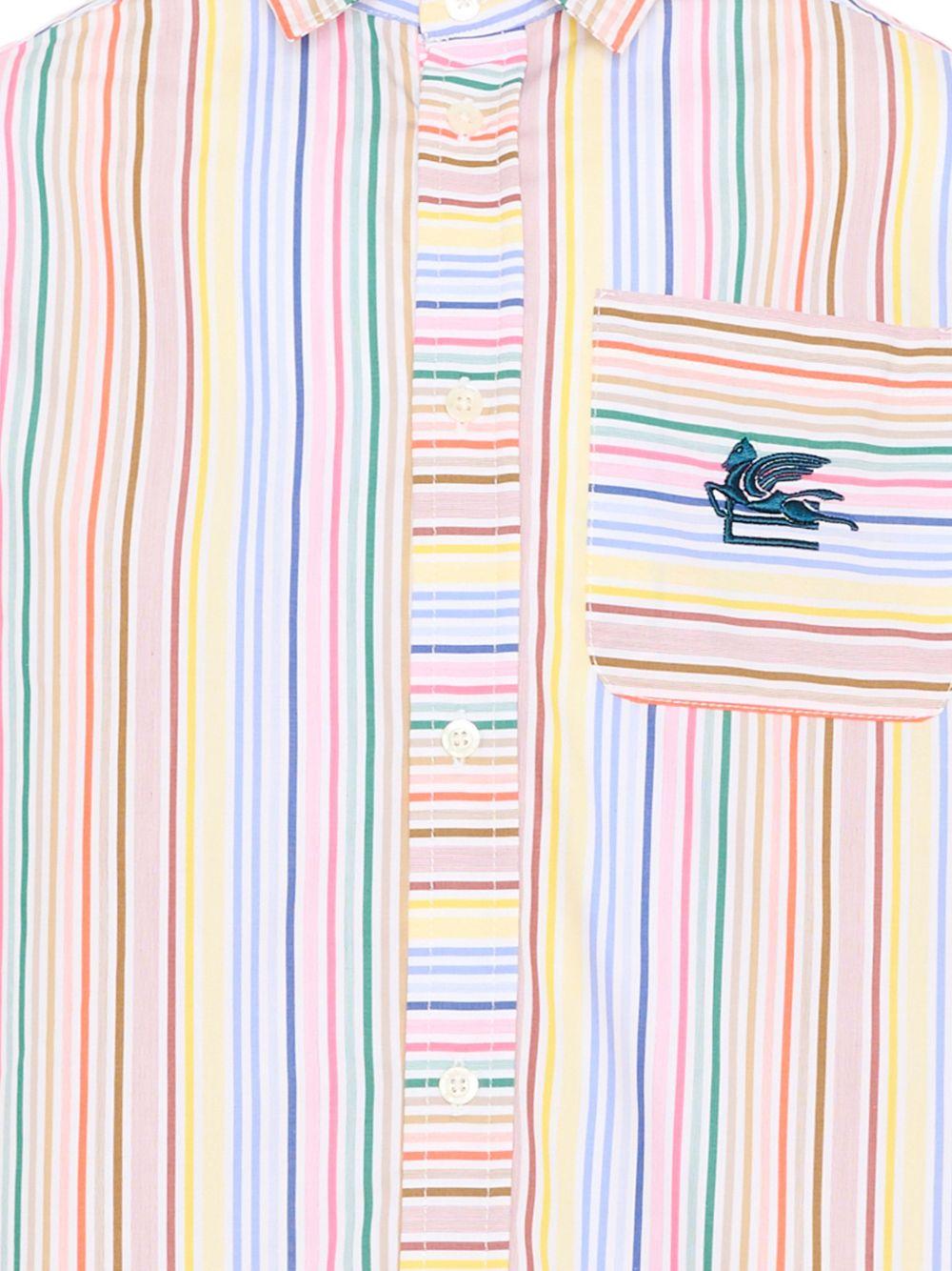 Camicia per bambino Etro Kids multicolore con motivo a righe - Rubino Kids