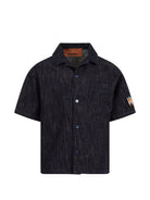 Camicia per bambino Missoni Kids in denim con taschino sul petto - Rubino Kids