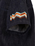 Camicia per bambino Missoni Kids in denim con taschino sul petto - Rubino Kids
