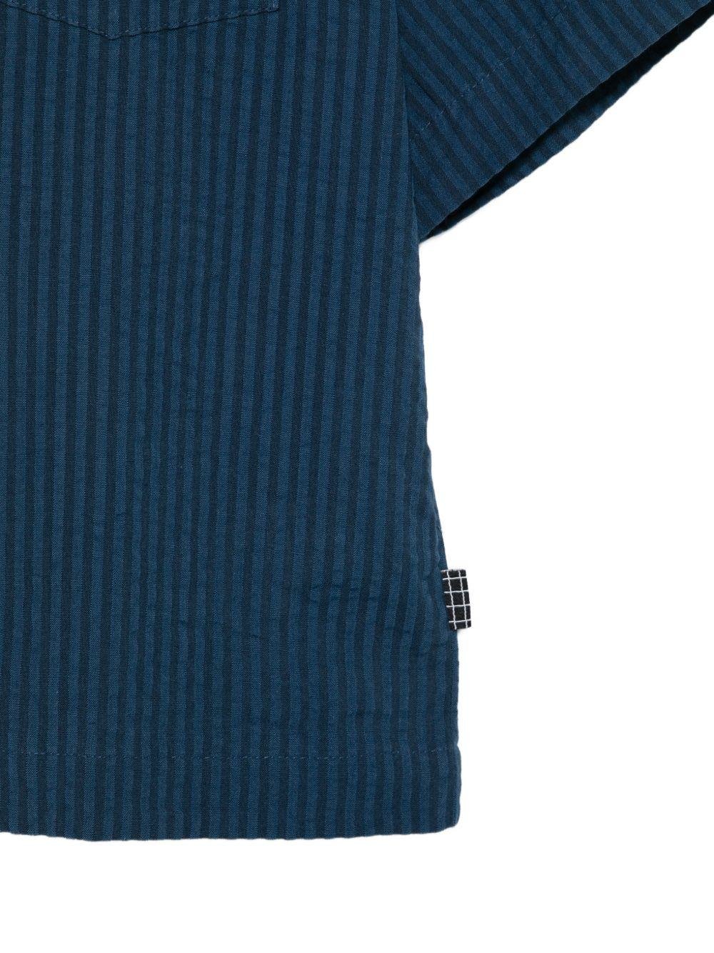 Camicia per bambino Molo blu con taschino sul petto - Rubino Kids