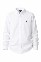 Camicia per bambino Polo Ralph Lauren Kids bianca con motivo Polo Pony - Rubino Kids