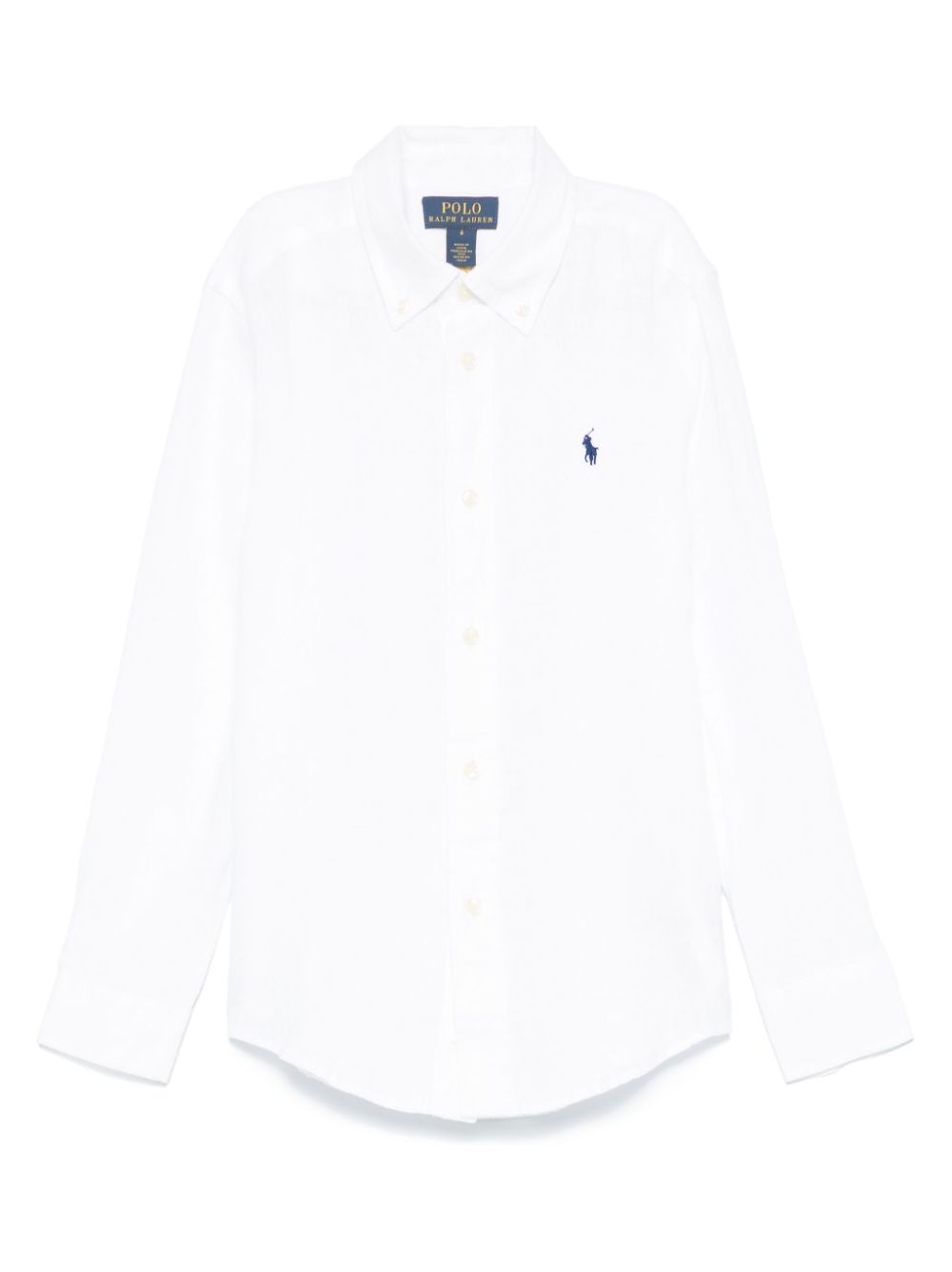 Camicia per bambino Polo Ralph Lauren Kids bianco con motivo Polo Pony - Rubino Kids