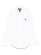 Camicia per bambino Polo Ralph Lauren Kids bianco con motivo Polo Pony - Rubino Kids