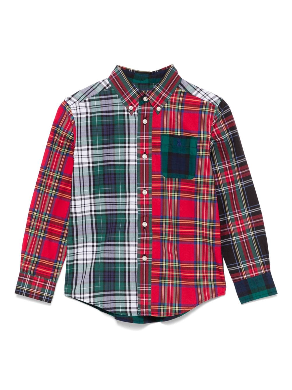 Camicia per bambino Ralph Lauren Kids multicolore con motivo a quadri - Rubino Kids