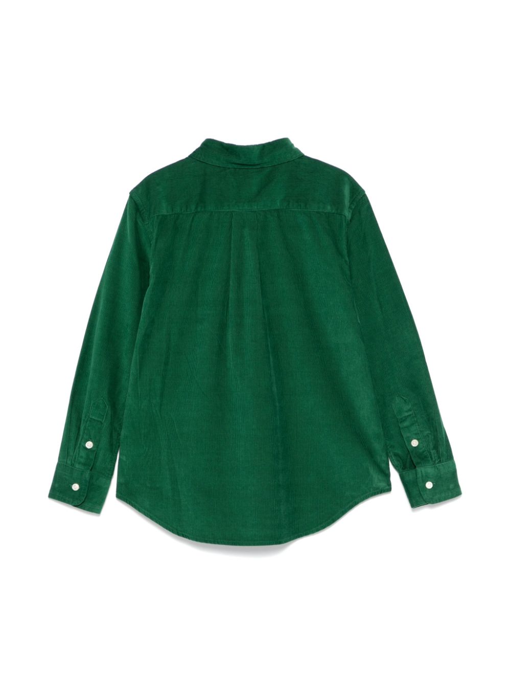 Camicia per bambino Ralph Lauren Kids verde di velluto a coste - Rubino Kids