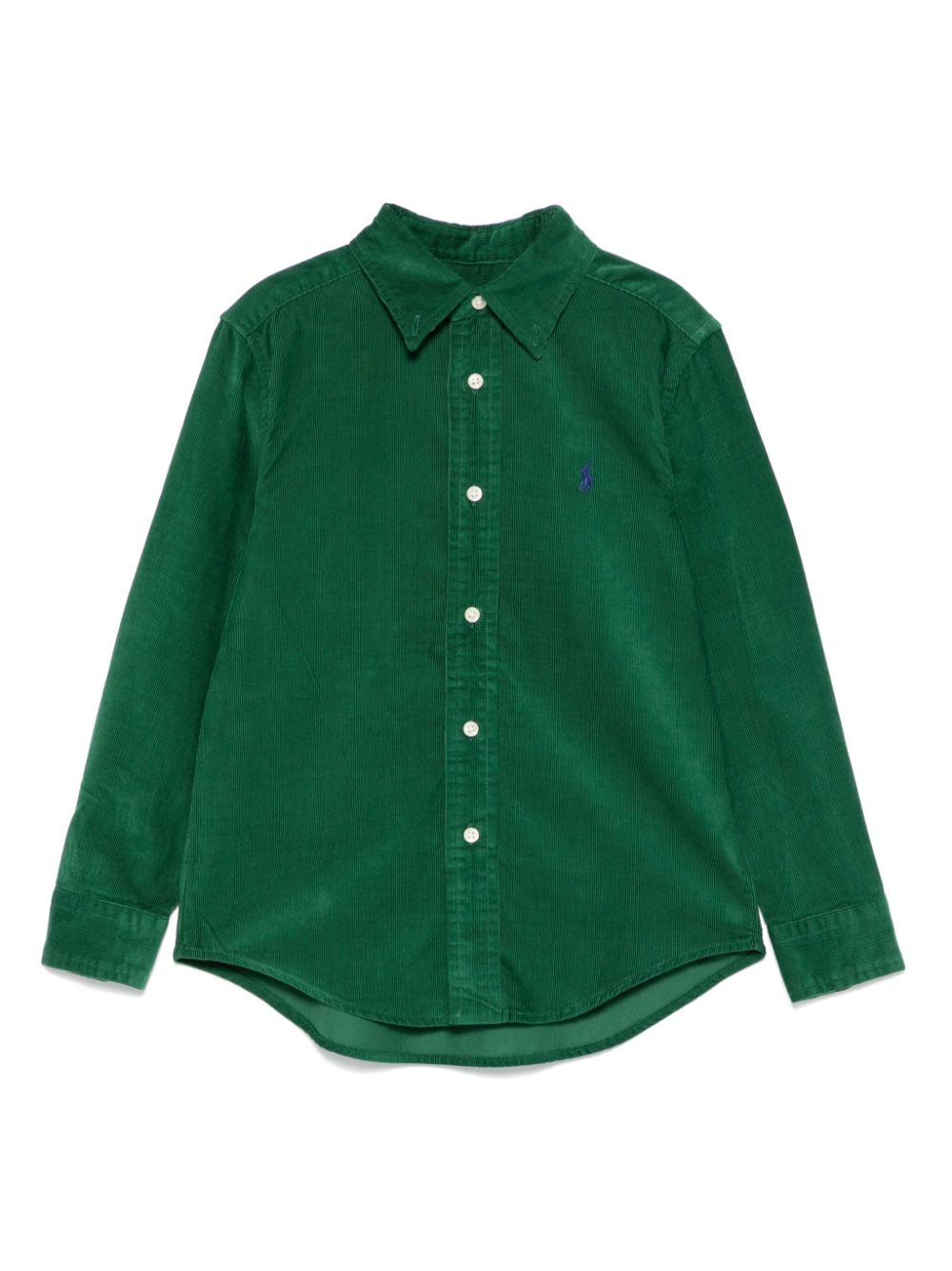 Camicia per bambino Ralph Lauren Kids verde di velluto a coste - Rubino Kids