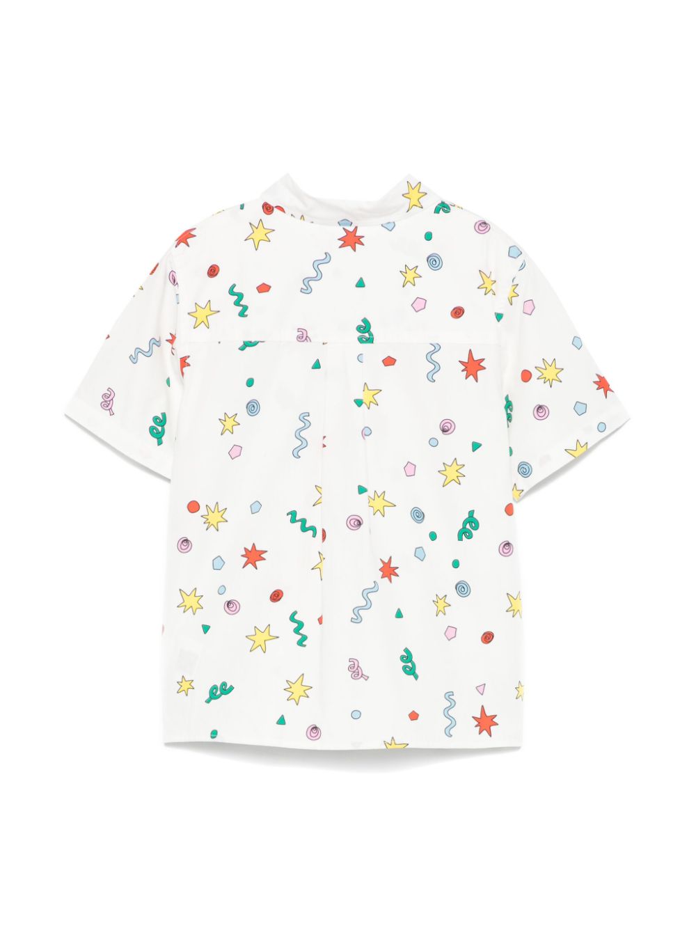 Camicia per bambino Stella McCartney Kids bianco con stampa grafica - Rubino Kids