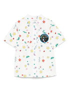 Camicia per bambino Stella McCartney Kids bianco con stampa grafica - Rubino Kids