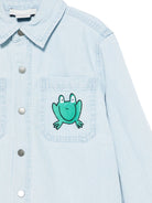 Camicia per bambino Stella McCartney Kids denim con ricamo stile animazione - Rubino Kids