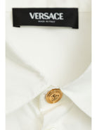 Camicia per bambino Versace Kids bianco con bottoni oro - Rubino Kids