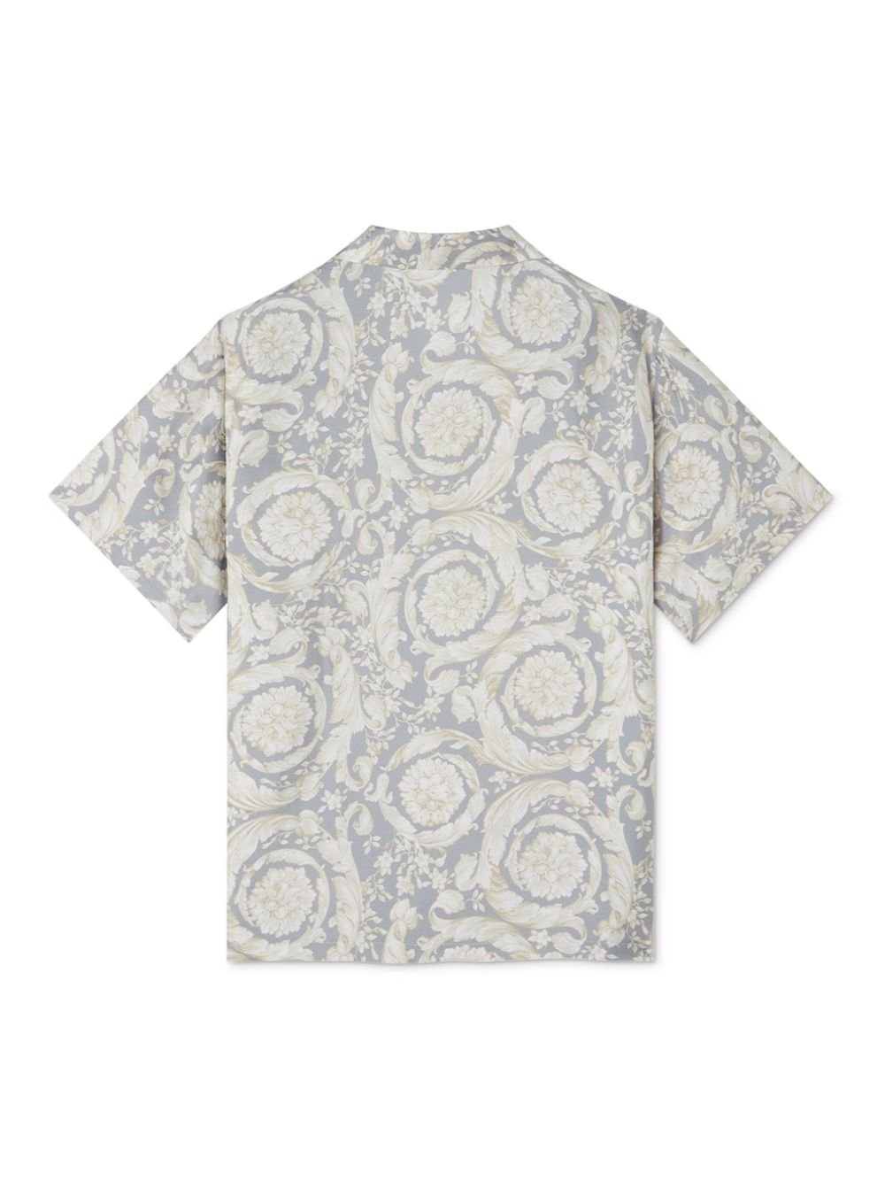 Camicia per bambino Versace Kids grigio con stampa Barocco - Rubino Kids