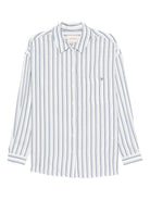 Camicia per donna The New Society bianca con motivo strisce verticali - Rubino Kids