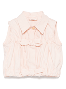 Camicia per neonata Elisabetta Franchi La Mia Bambina rosa con applicazione - Rubino Kids