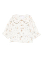 Camicia per neonata Paz Rodríguez bianca con stampa coniglio - Rubino Kids