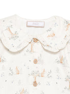 Camicia per neonata Paz Rodríguez bianca con stampa coniglio - Rubino Kids