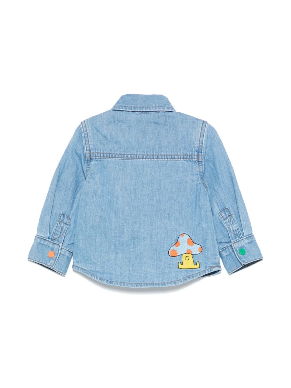 Camicia per neonati Stella McCartney Kids denim con ricamo - Rubino Kids