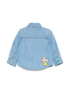 Camicia per neonati Stella McCartney Kids denim con ricamo - Rubino Kids