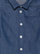 Camicia per neonato Balmain Kids blu scuro con bottoni - Rubino Kids