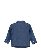 Camicia per neonato Balmain Kids blu scuro con bottoni - Rubino Kids