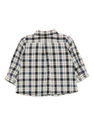 Camicia per neonato Bonpoint bianco con motivo a quadri - Rubino Kids