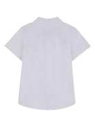 Camicia per neonato BOSS Kidswear bianca a maniche corte - Rubino Kids