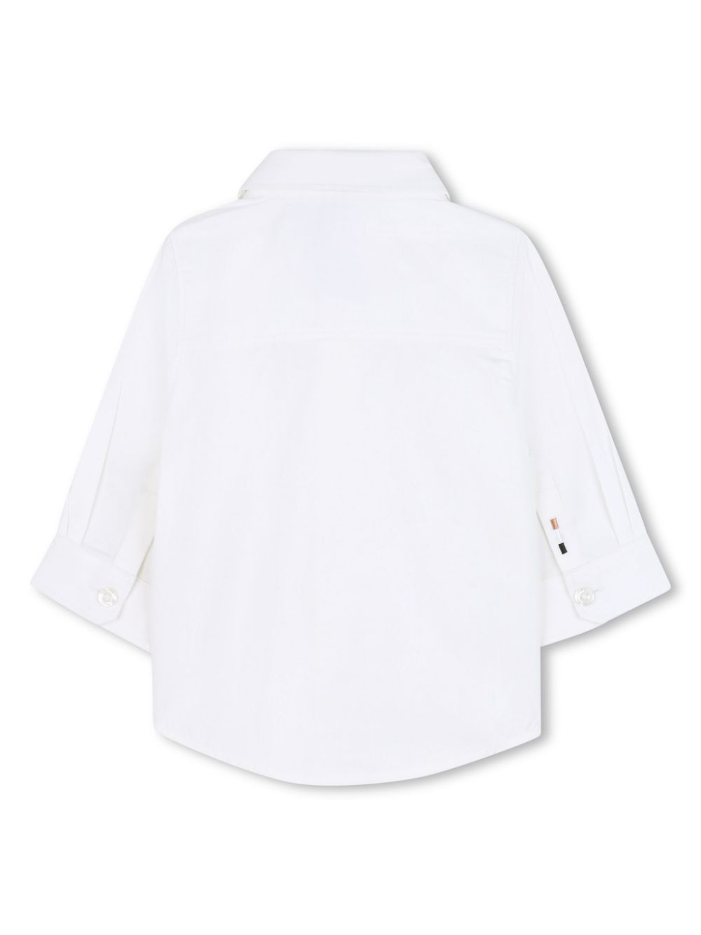 Camicia per neonato Boss Kidswear bianco con chiusura frontale con bottoni - Rubino Kids