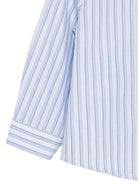 Camicia per neonato Emporio Armani Kids azzurra con design a righe - Rubino Kids