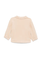 Camicia per neonato Fendi Kids beige con tasca logata - Rubino Kids